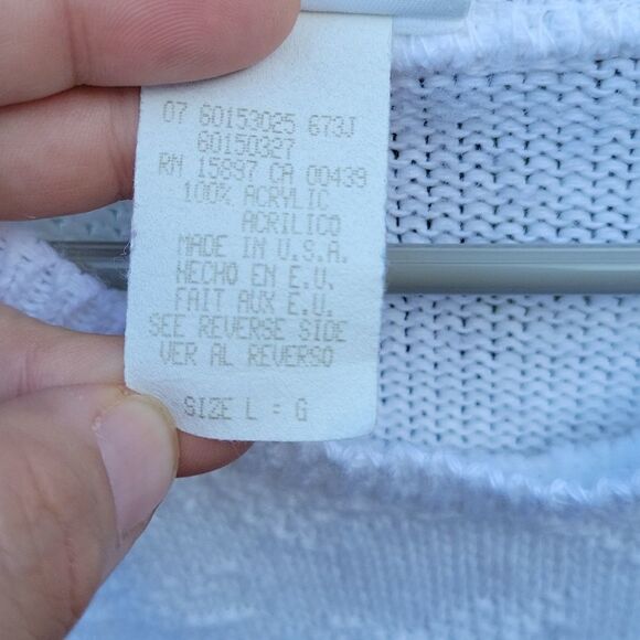 Vintage Act III short sleeve granny sweater size L - Picture 3 of 6